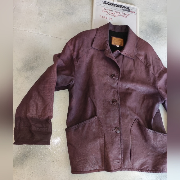 The Olde Hide House Leather Suede Jacket Size 12 - Picture 8 of 10